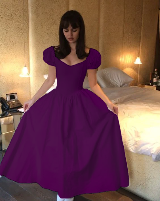 Simple White A-line Prom Dress,White Dance Dress       fg4865