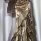 Gorgeous Sheath Long Prom Dress Spaghetti Straps Birthday Dress Beaded Satin Formal Dresses  fg8531