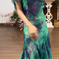 Robe de soirée longue sirène colorée à paillettes, tenue de remise de diplôme fg8362