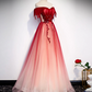 Burgundy Off Shoulder Tulle Long Prom Dress, Burgundy Formal Dress       fg5699