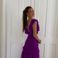 Lilac Lace Long prom dress Evening Gown Party Dress     fg3249