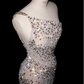 Robe de soirée longue sirène colorée à paillettes, tenue de remise de diplôme fg8362