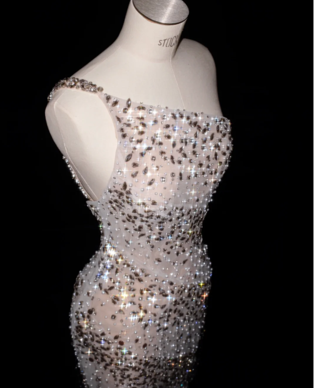 Robe de soirée longue sirène colorée à paillettes, tenue de remise de diplôme fg8362