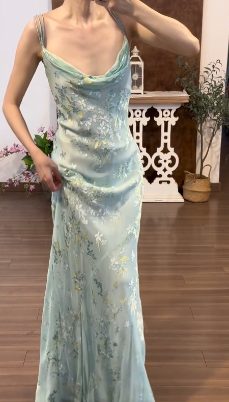 Robe de soirée longue sirène colorée à paillettes, tenue de remise de diplôme fg8362
