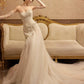 Sexy Mermaid Long Wedding Dress Evening Party Dresses    fg7702
