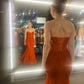 Hot Pink Mermaid Long Prom Gown Evening Dress    fg7395