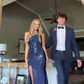 Royal Blue Sequin Long Prom Dress With Split Evening Dress Birthday Dress fg8293