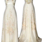 Vintage A Line Straps Satin Long Prom Dress Evening Dress fg8310