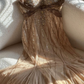Shiny Vintage Beaded Chiffon Gold Long Prom Dress fg8315