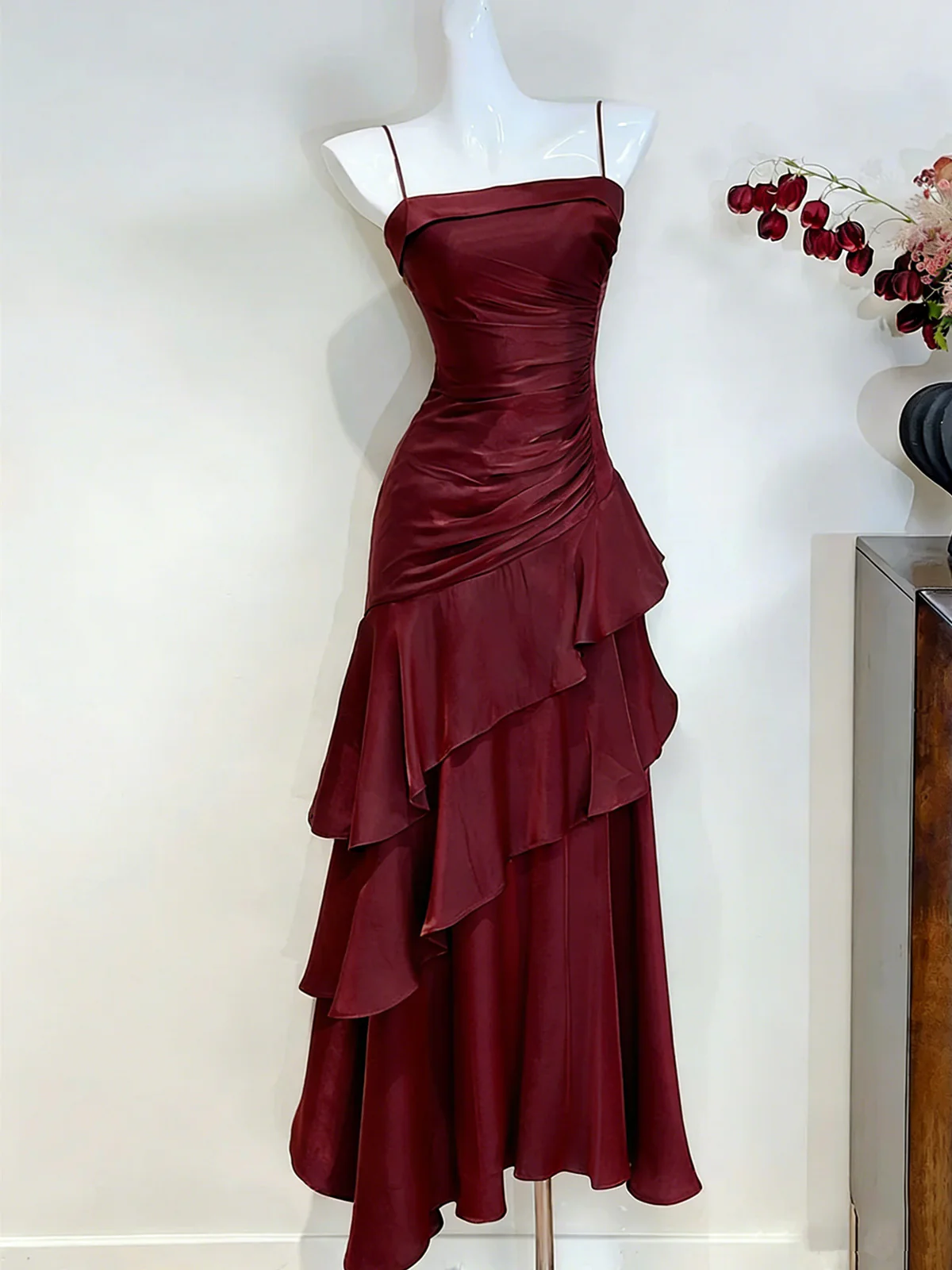 Buntes Meerjungfrau-Partykleid mit Pailletten und langen Abschlusskleidern fg8362
