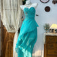 Strapless Vintage Evening Dress Elegant Sleeveless Prom Party Dress    fg8180