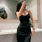 Black Simple Prom Party Dress Long Sexy Evening Dress   fg8101