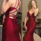 mermaid long prom dress v-neck tight simple prom dress    fg7648