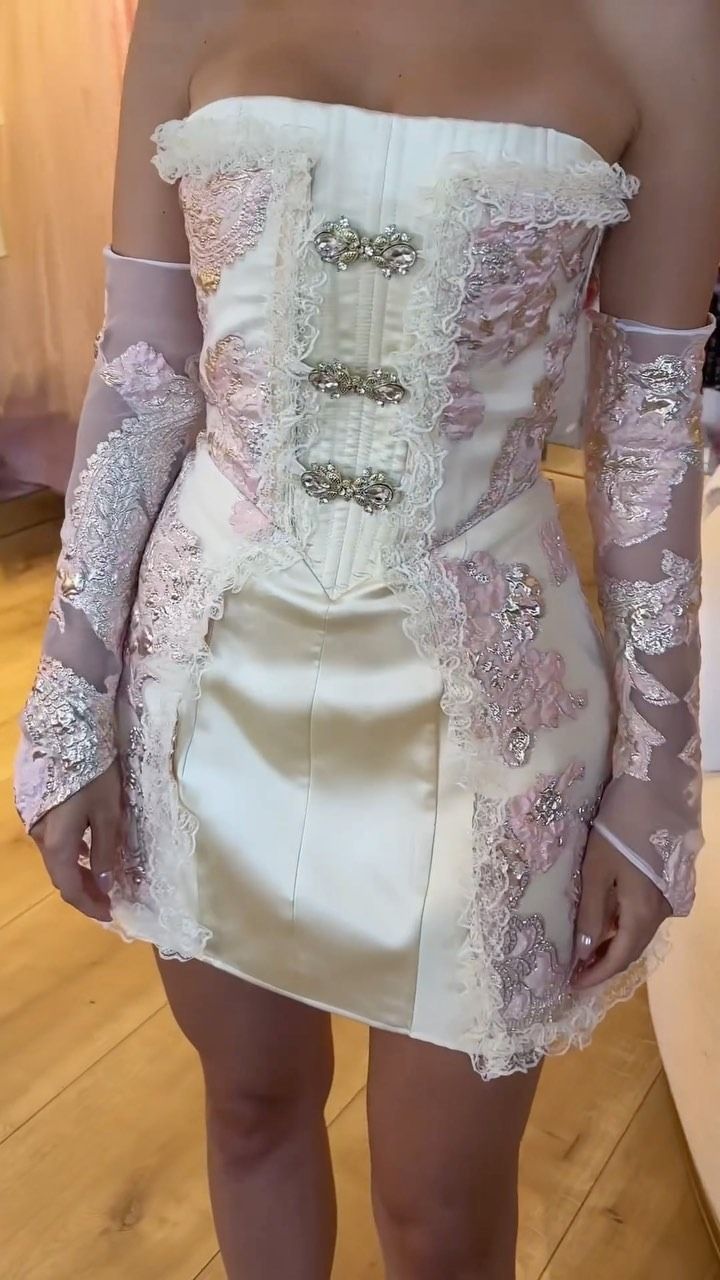 New Arrival Strapless Homecoming Dress Party Dress With Gloves      fg7563