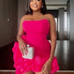 Hot Pink Short Party Gown Homecoming Dresses      fg6330