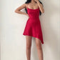 cute red straps homecoming dress 18th birthday outfits       fg6525