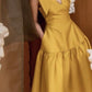 Straps V Neck Ruffles Prom Dress Simple Formal Dresses Elegant Party Dress    fg6114