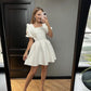 Short White Prom Dresses, Short White Formal Homecoming Dresses       fg6419