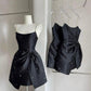 Spaghetti strap short dress rhinestone satin dress Homecoming Dress     fg6109