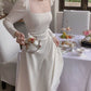 Fashion Long Sleeve Party Dress A Line New Fashion Evening Dress   fg6068