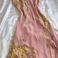 Pink Embroidery Party Dress Vintage Prom Dress Evening Dress New Formal Gowns       fg6467