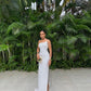 Sexy White Sleeveless Prom Dress Long Evening Gown     fg6783
