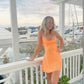 Orange Short Party Homecoming Dress       fg6007