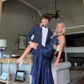 Royal Blue Sequin Long Prom Dress With Split Evening Dress Birthday Dress fg8293