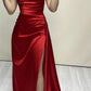 Elegant Boat Neck Evening Dress with Slit Popular Prom Dress       fg6150