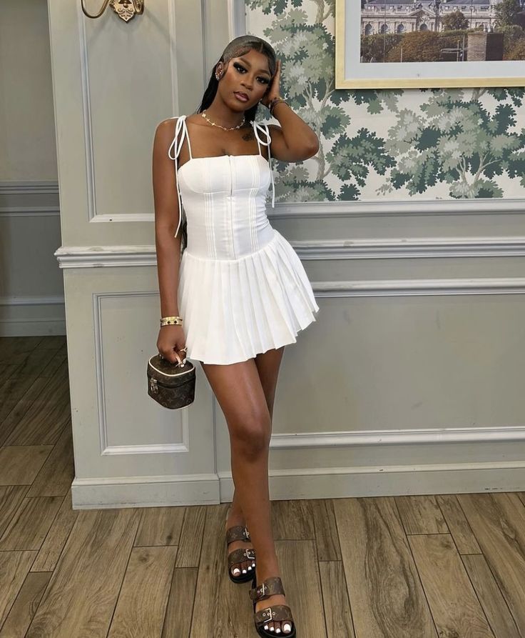 White Birthday Dress Homecoming Dress Short Party Dress    fg7735