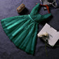 Dunkelgrünes Homecoming-Kleid, Partykleid fg5389