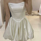 A Line Strapless Short Evening Dress Homecoming Dress Short Party Dress    fg7760