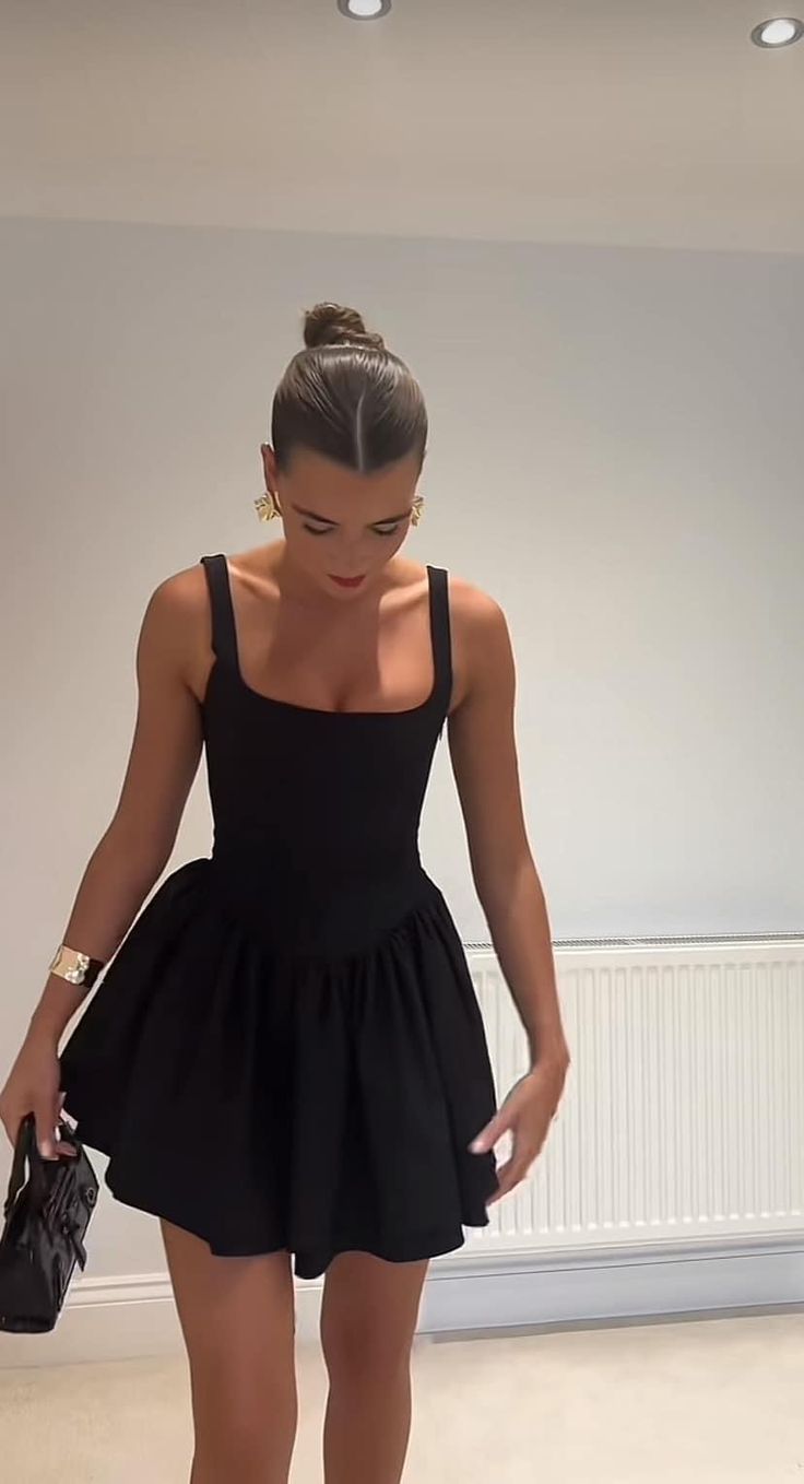 A Line Black Short Evening Dress Homecoming Dress Short Party Dress    fg7791