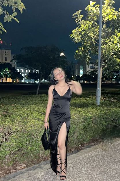 Black Simple Prom Party Dress Long Evening Dress   fg8100