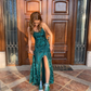 New arrive green prom dress Evening Gown Long Prom Dresses      fg3201