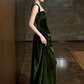 Green Velvet Sweetheart Long Prom Dress, Green Velvet Wedding Party Dress Formal Dress  fg8721