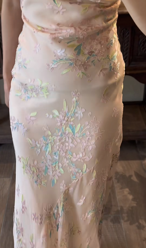 Robe de soirée longue sirène colorée à paillettes, tenue de remise de diplôme fg8362
