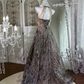A Line Sequin Lace Prom Party Dress Evening Dress Birthday Dress  fg8646