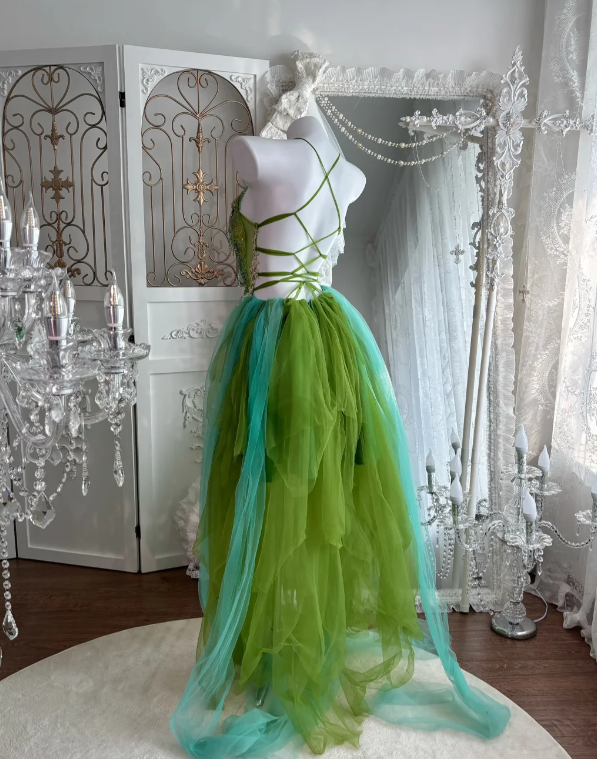 Robe de soirée longue sirène colorée à paillettes, tenue de remise de diplôme fg8362