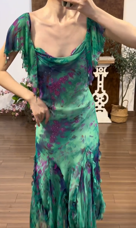 Robe de soirée longue sirène colorée à paillettes, tenue de remise de diplôme fg8362