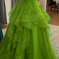 Burgundy Shinny Tulle A-Line Long Prom Dress Evening Party Dresses  fg7644