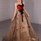 Ball Gown Strapless Burgundy Sequin Long Evening Dress Prom Dress  fg8580