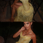 Mermaid Sweetheart Yellow Lace Slit Prom Dresses Long Party Dress fg8353