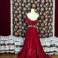 Off The Shoulder Burgundy Prom Party Dress Velvet Evening Dress fg8602