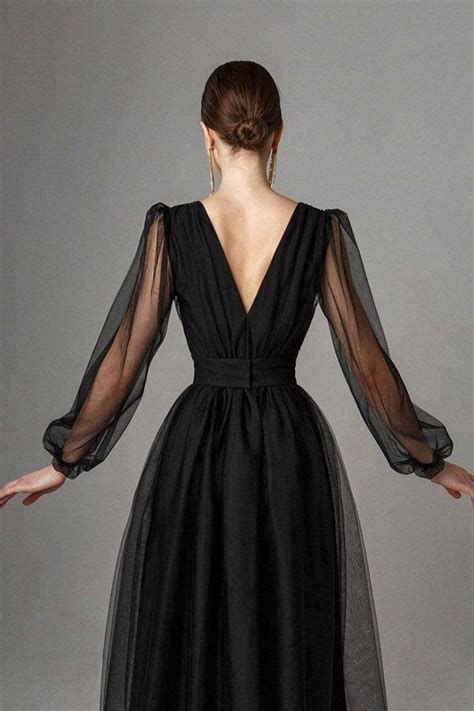 Graduation dress Short A Line Prom Dresses V Neck Long Puff Sleeve Tulle Formal Wedding Evening Party Dresses For Graduation    fg2856