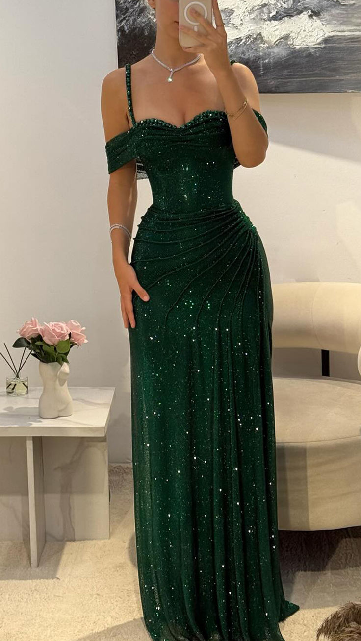 Buntes Meerjungfrau-Partykleid mit Pailletten und langen Abschlusskleidern fg8362