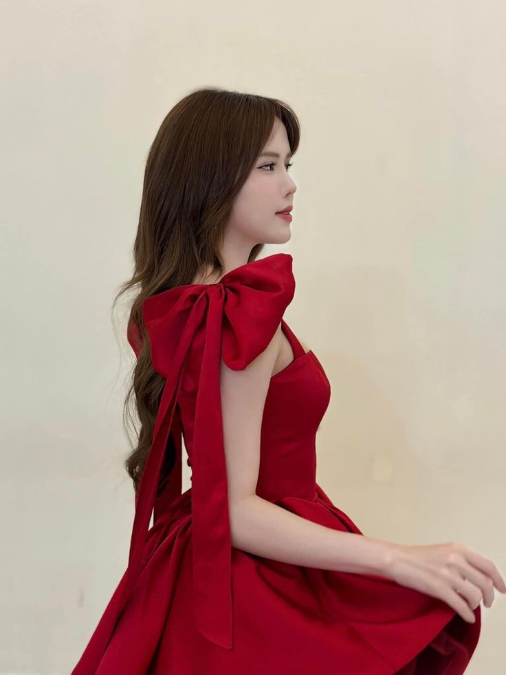 Robe de soirée à bretelles rouges fg5400