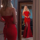Red Mermaid Prom Dresses, Formal Dress     fg4366