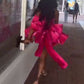 Elegant Ball Gown Strapless Black Girl Summer Birthday Dresses  fg8538
