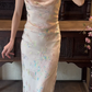 Robe de soirée longue sirène colorée à paillettes, tenue de remise de diplôme fg8362